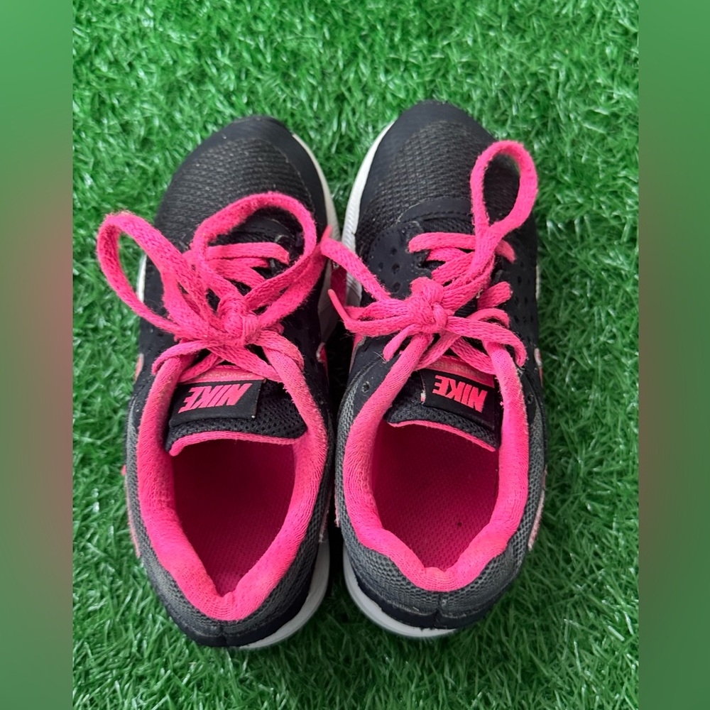 Nike : Girls Downshifter 7 PS Running Shoe Blakck/Pink ( 11 C US Little Kid) - Picture 7 of 8